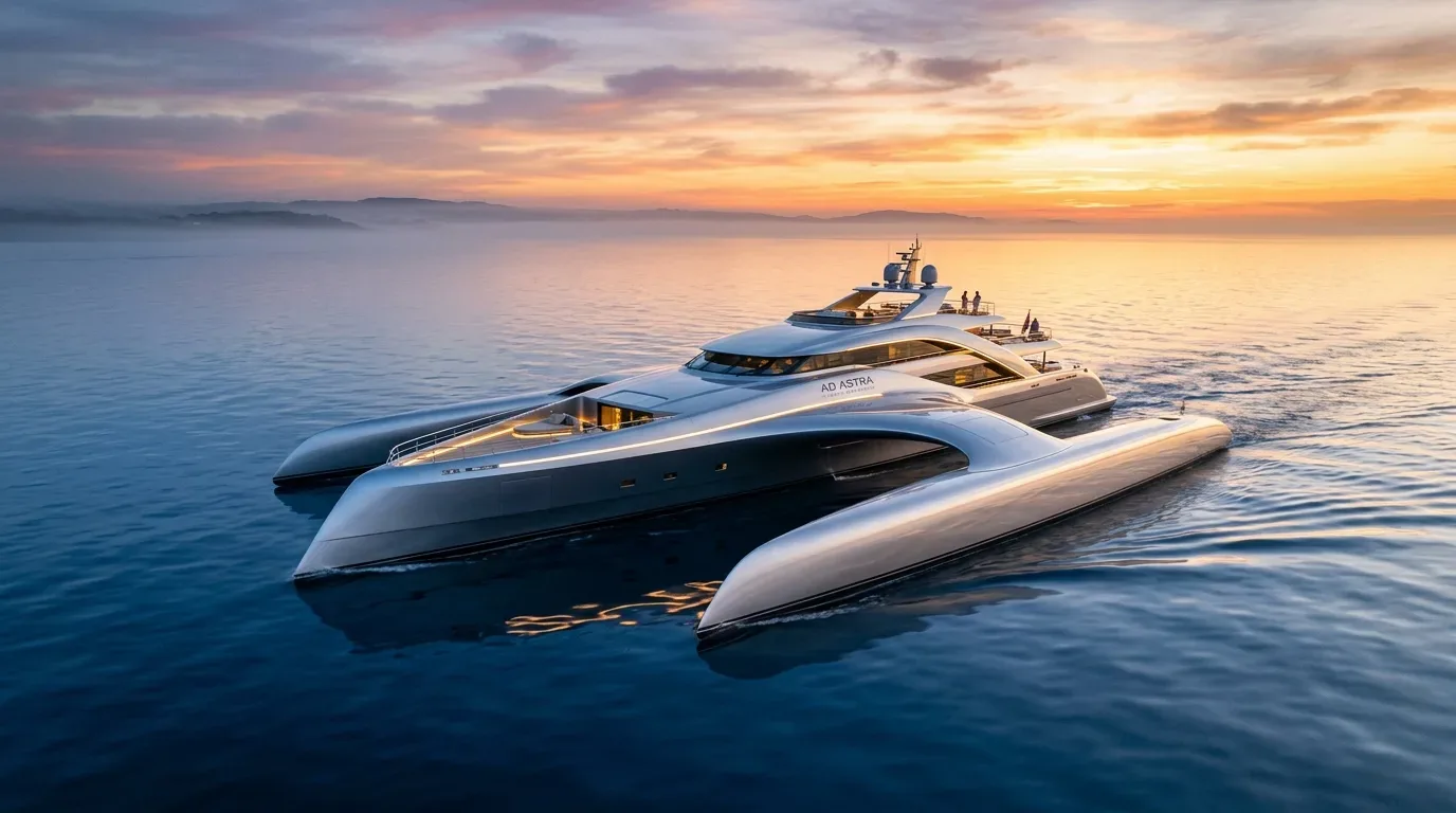 To the Stars: Unveiling the Enigma of the Ad Astra Catamaran and Trimaran Superyacht