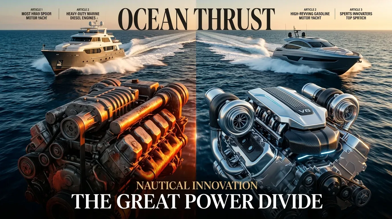 Diesel vs. Gas Engines for Motor Yachts: Your 2026 Comprehensive Performance Comparison