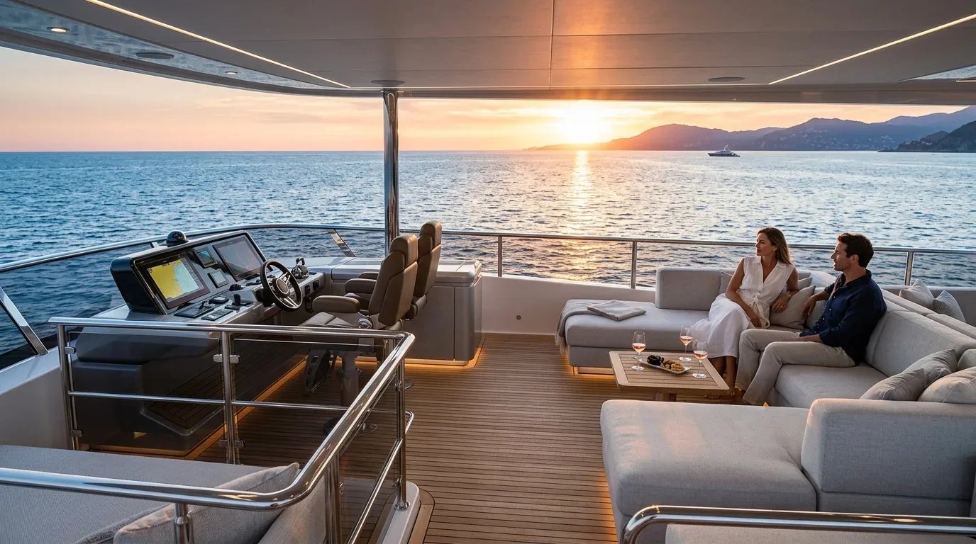 Command & Comfort: Deconstructing the Flybridge vs. Sedan Motor Yacht Experience