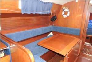 1982 Dufour 3800 Sail Boat - living room