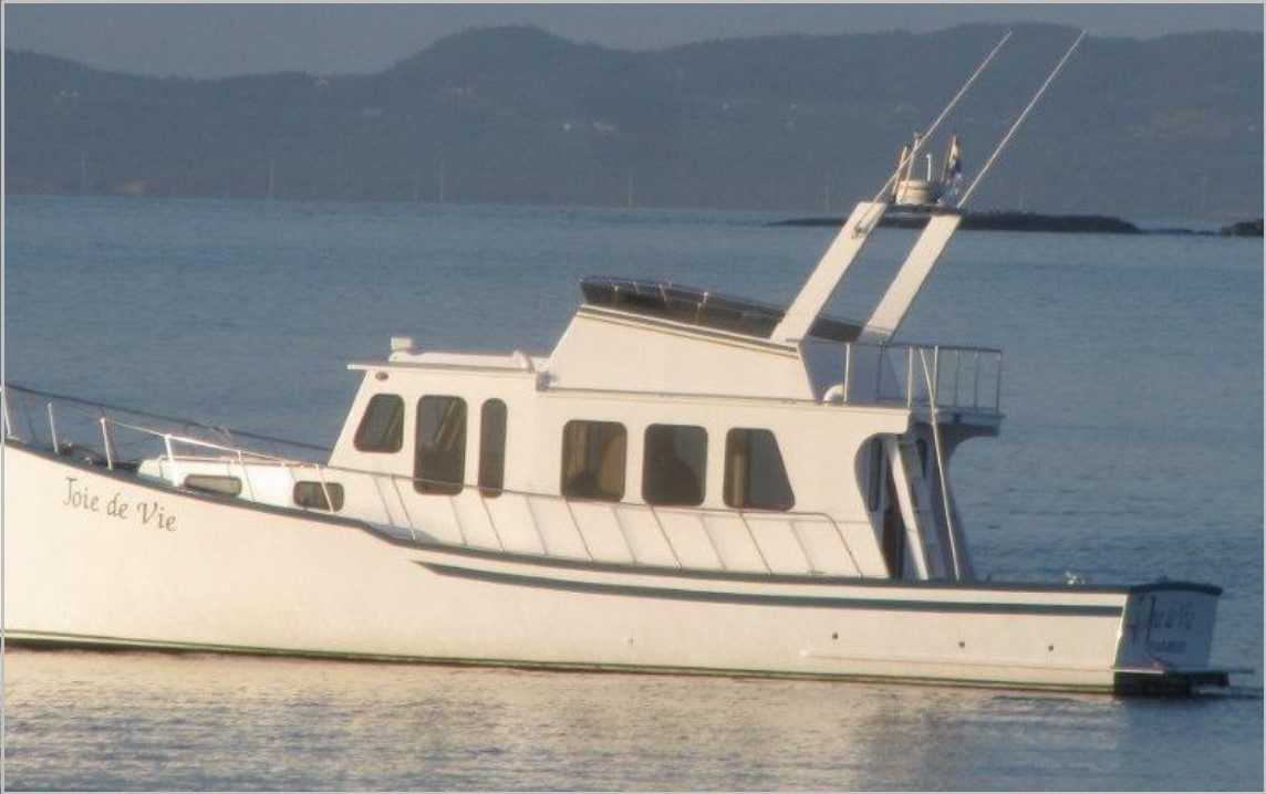 1994 Custom Trawler Type 40 Power Boat - featured