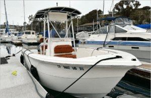 Sea Pro 220 Center Console Saltwater Fishing Power Boat - on the marina