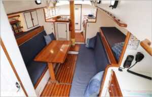 Sparkman & Stephens Yawl Sail Boat - living room