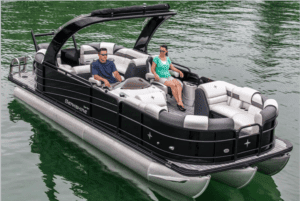 driving a Pontoon Boats - black