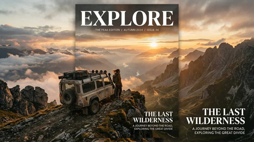 For this article, select a creative concept directly related to the topic, and create visuals with cinematic quality and the aesthetic of an editorial magazine cover, ensuring each composition is unique and distinct. The visuals must be in landscape format, with a 16:9 aspect ratio, and feature a wide, horizontal composition—vertical or square formats are strictly prohibited. Wide landscape format only, no portrait, no square.“Your Adventure Awaits”