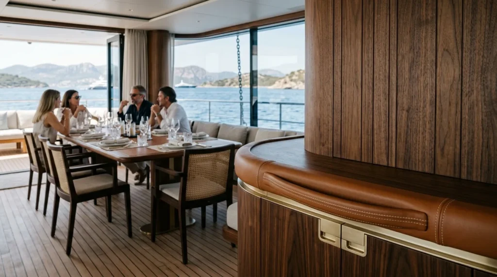 Koru Yacht Interior Tour: Materials, Styling & Living Spaces