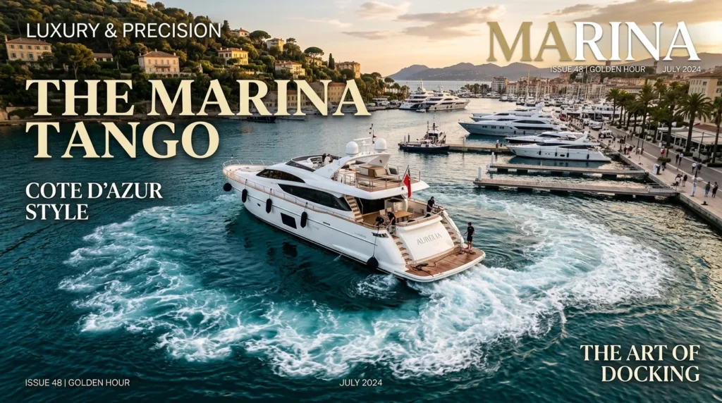 For this article, select a creative concept directly related to the topic, and create visuals with cinematic quality and the aesthetic of an editorial magazine cover, ensuring each composition is unique and distinct. The visuals must be in landscape format, with a 16:9 aspect ratio, and feature a wide, horizontal composition—vertical or square formats are strictly prohibited. Wide landscape format only, no portrait, no square.“The Twin-Engine Tango: Mastering the Docking Maneuver”